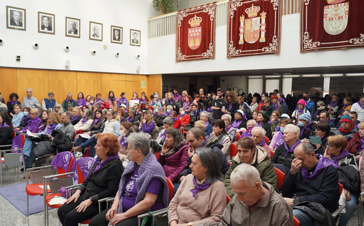 Imagen del acto Institucional del 8M en la Casa Consistorial de Leganés