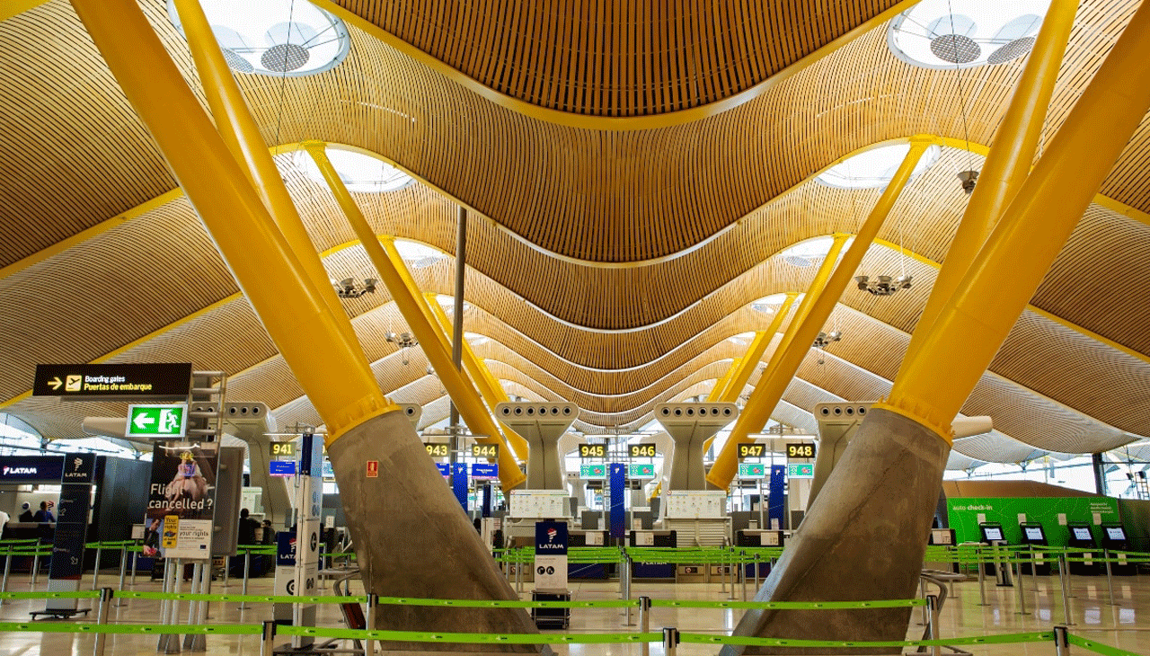 Imagen de la T-4 del Aeropuerto Madrid-Barajas
