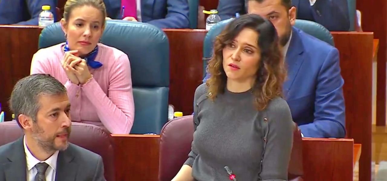 Isabel Díaz Ayuso en el Pleno de la Asamblea de Madrid