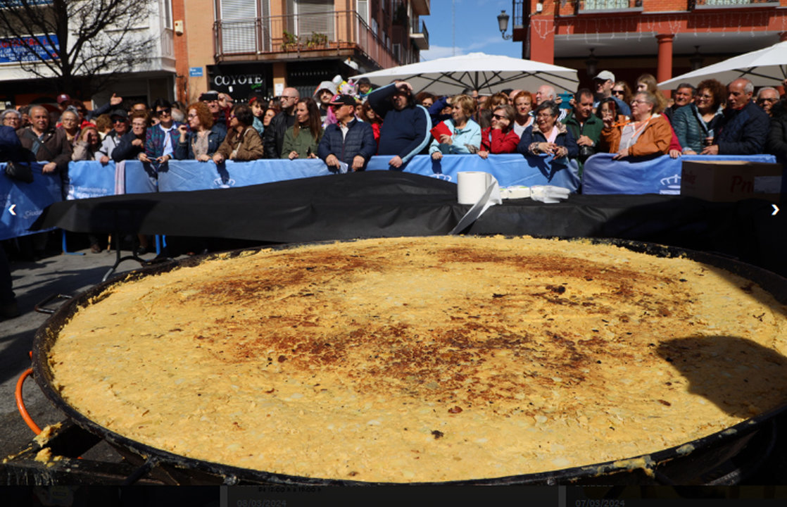 Imagen de la tortilla gigante de Fuenlabrada del año pasado