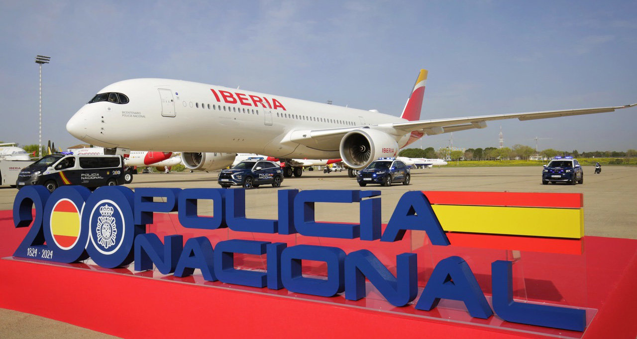 Imagen del nuevo avión de Iberia
