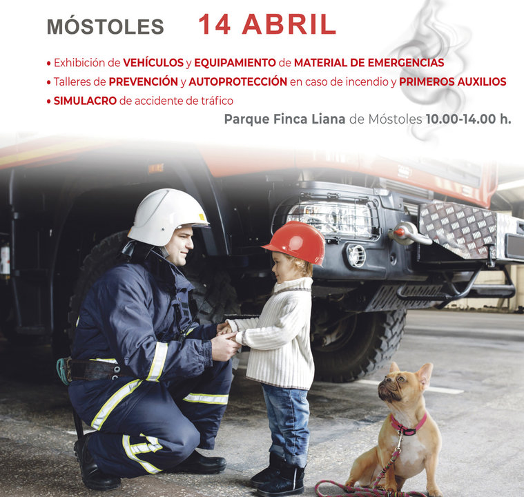 Cartel anunciador de la Semana de la Prevención de Incendios de Móstoles