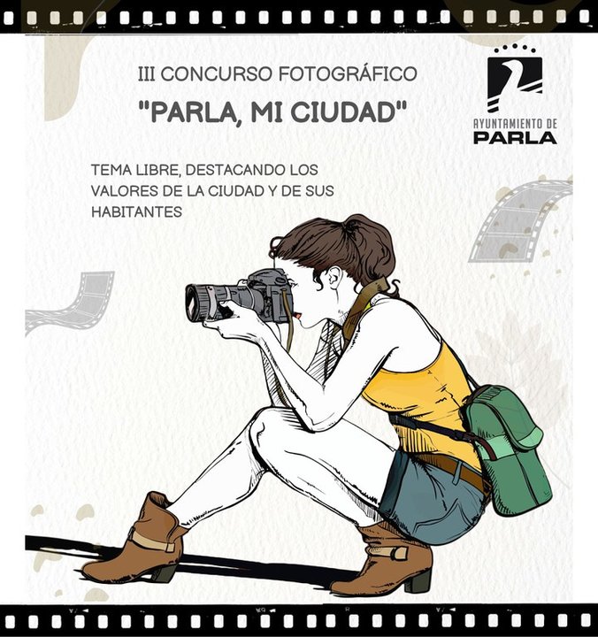 Cartel del Concurso fotográfico, 'Parla mi ciudad'