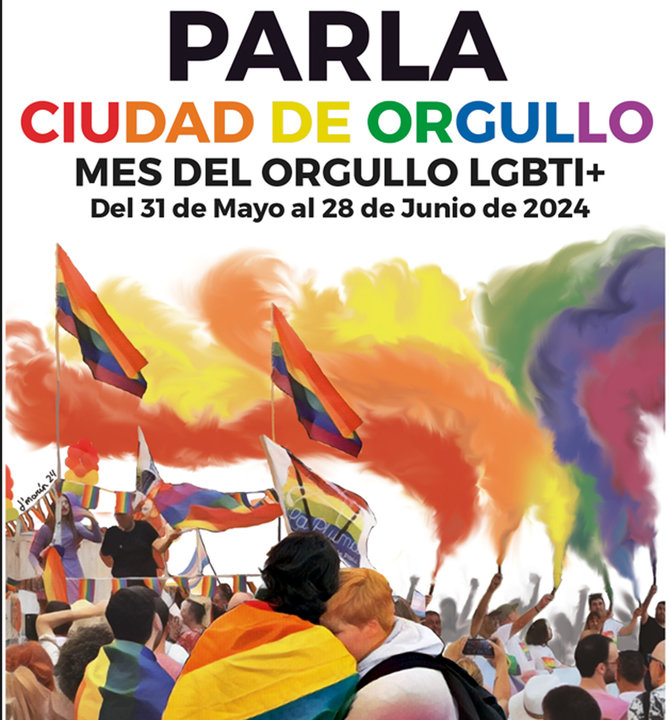 Cartel de la celebración en Parla del Mes del Orgullo LGBTI