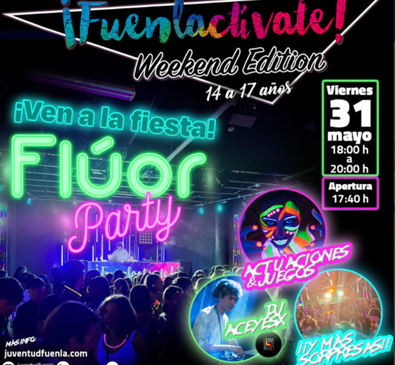 Cartel de la Fiesta 'Flúor Party'