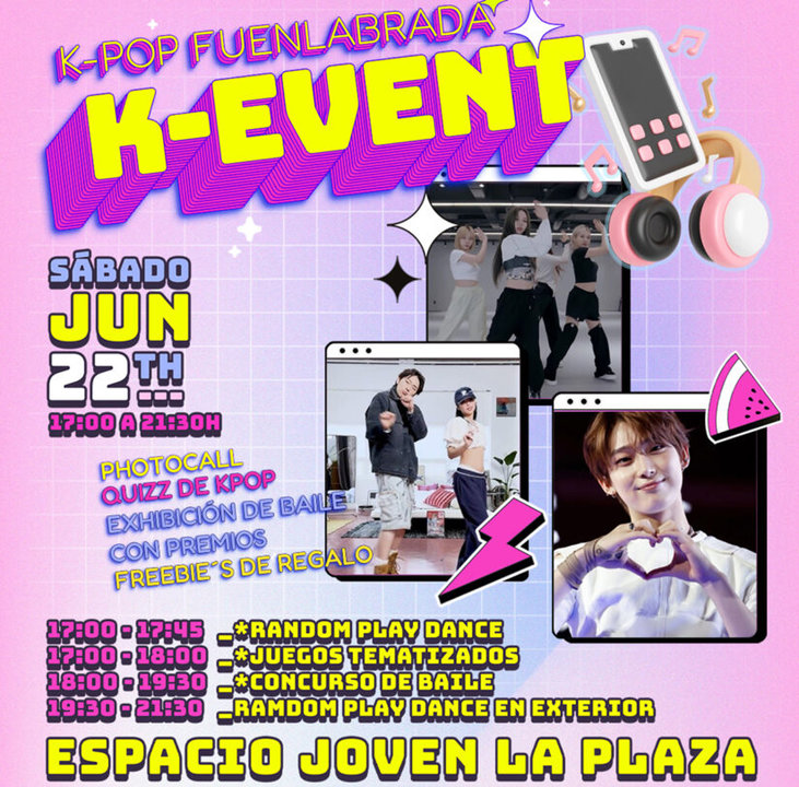 Cartel del evento 'K-Pop Random Dance' de Fuenlabrada