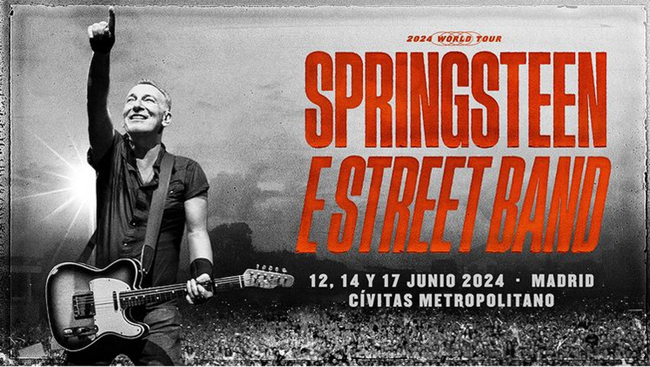 Cartel de los conciertos de Bruce Springsteen en el Estadio Civitas Metropolitano de Madrid