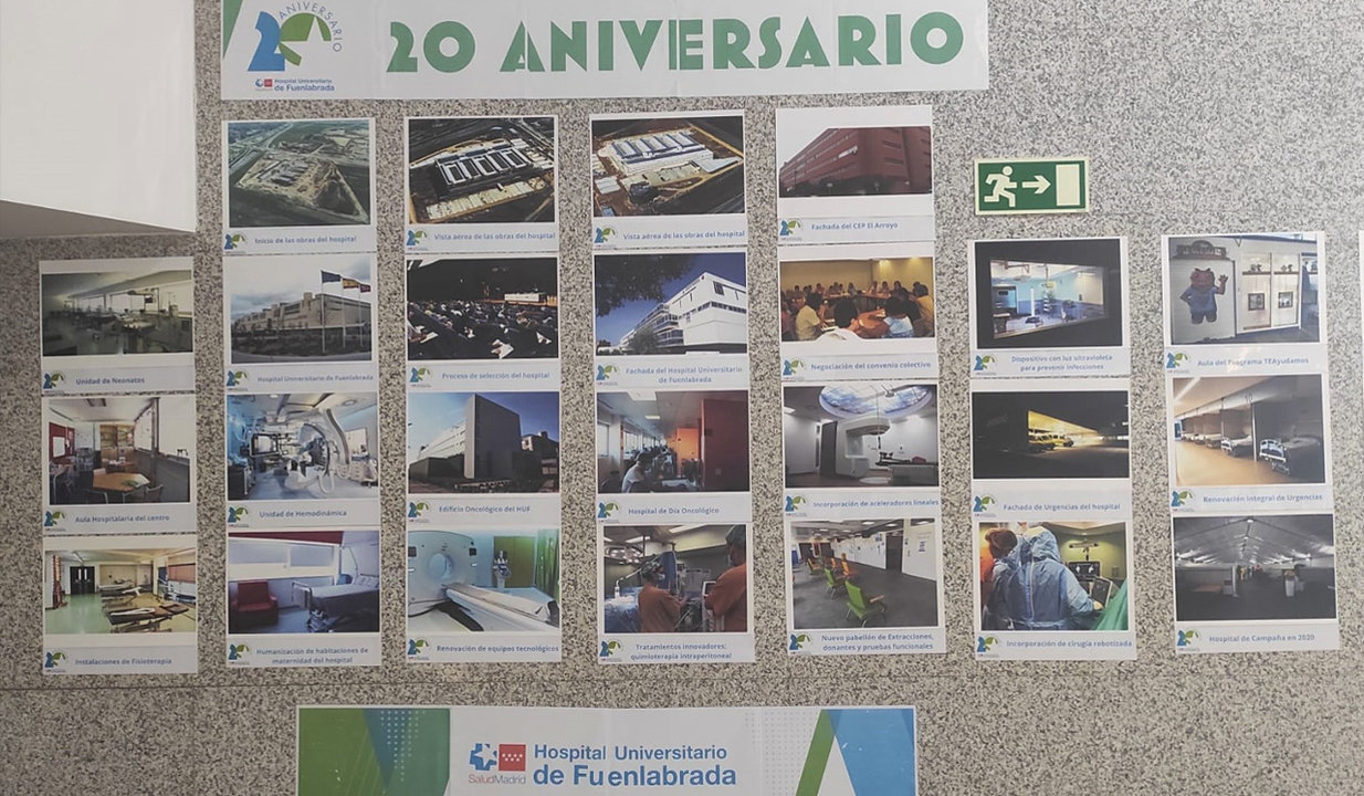 Imagen de la Exposición Fotogrráfica por el 20º aniversario del Hospital de Fuenlabrada