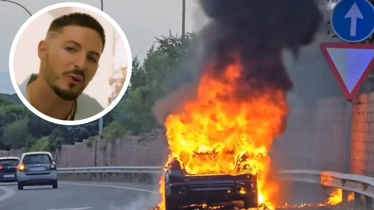 Nyno Vargas salvó la vida in extremis tras echar a arder su coche en Madrid