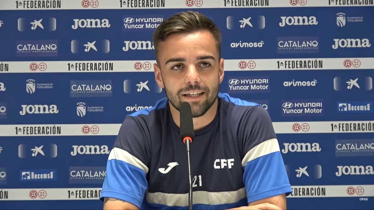 Ismael Casas, durante la presentación | CF Fuenlabrada