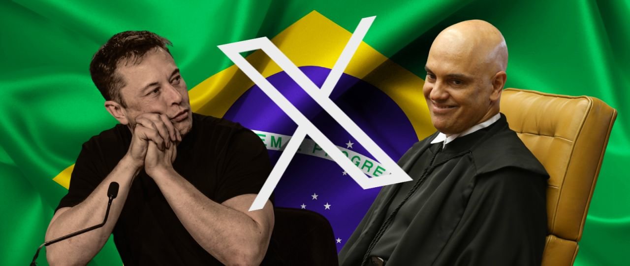 Elon Musk, propietario de X, y el juez Alexandre de Moraes, del Tribunal Supremo de Brasil | Imagen: maldita.es