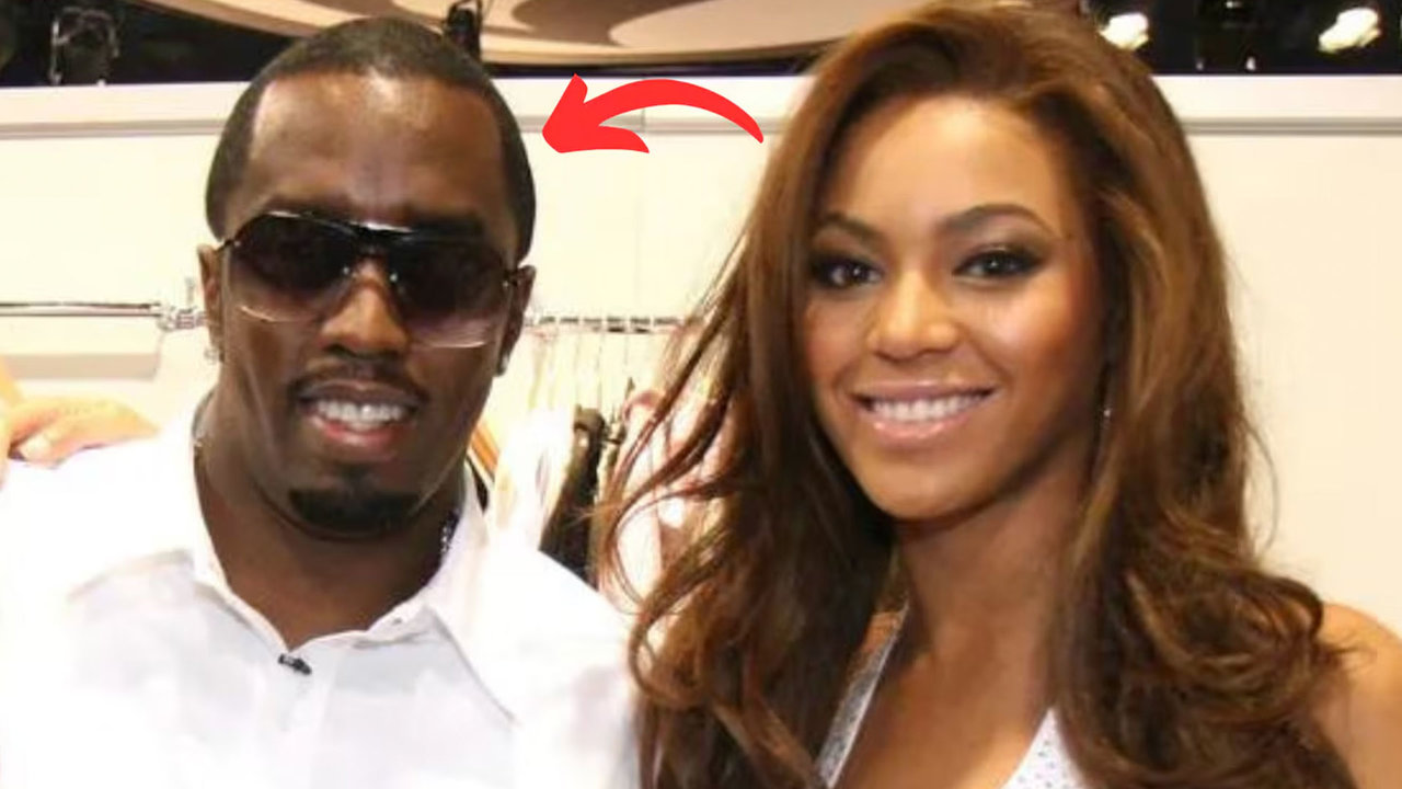 Una joven Beyoncé posa junto a P. Diddy Combs | Imagen: Gentileza