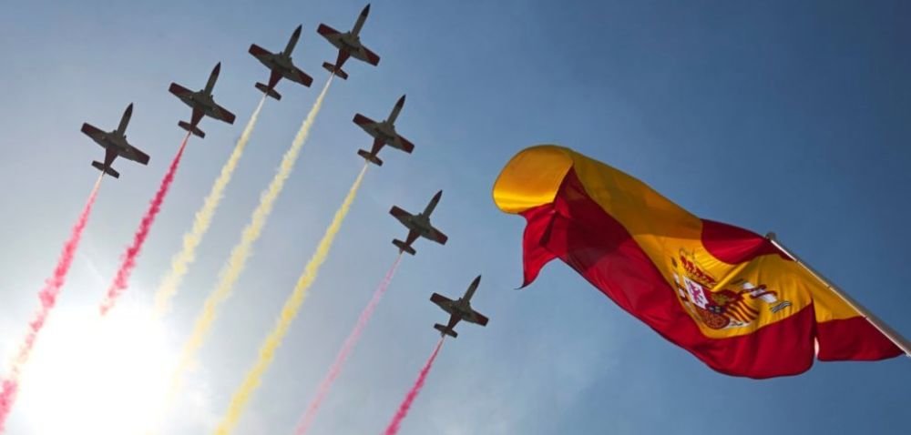 La patrulla Águiila en el Desfile de la Fiesta Nacional | Agencias