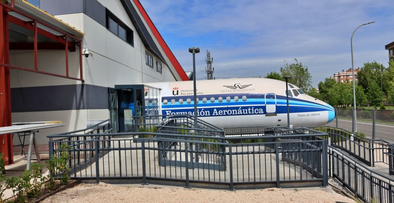 Instalaciones de Aviation Group en la URJC, campus de Fuenlabrada